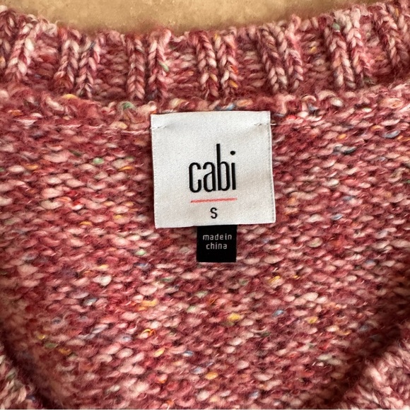 CAbi 4411 Red V Neck Liftoff Pullover Sweater Long Sleeve Womens Size S - Picture 12 of 14